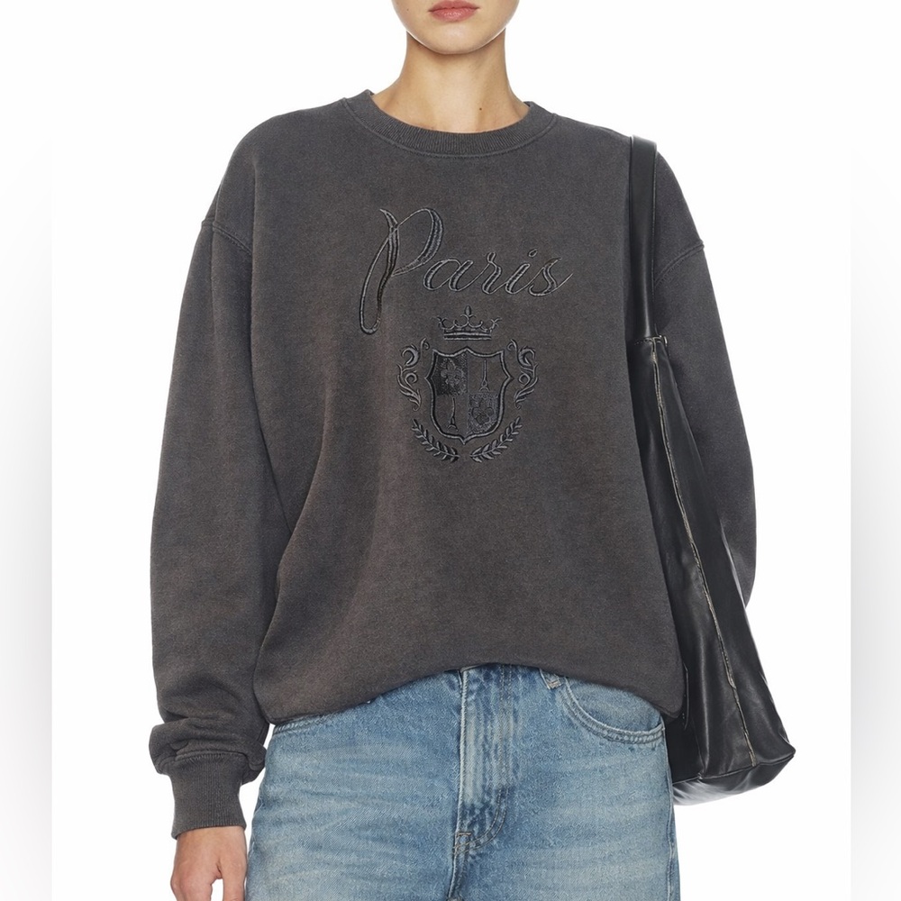 Like New Pristine State Of Mine Gray Paris Crewneck Pullover Size: Small